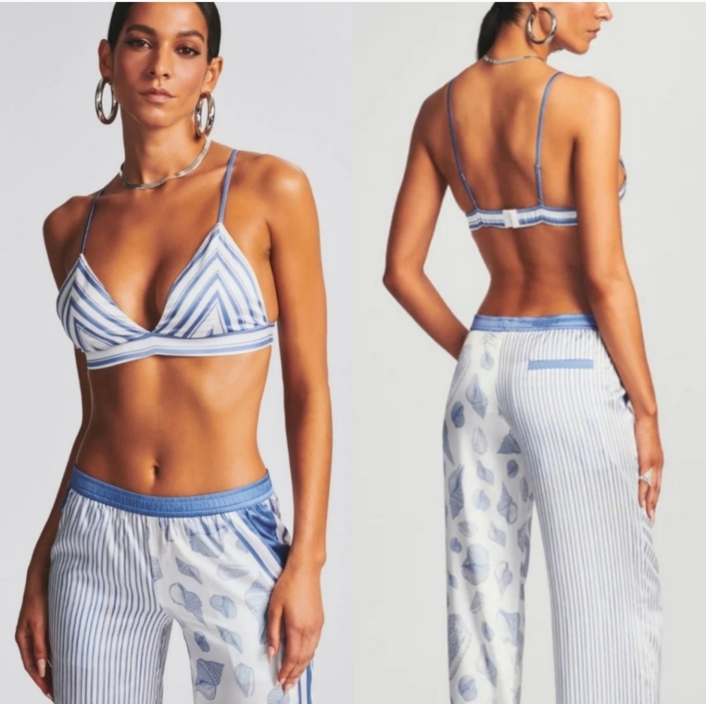 NWT SER.O.YA Iris designer silk bralette top
